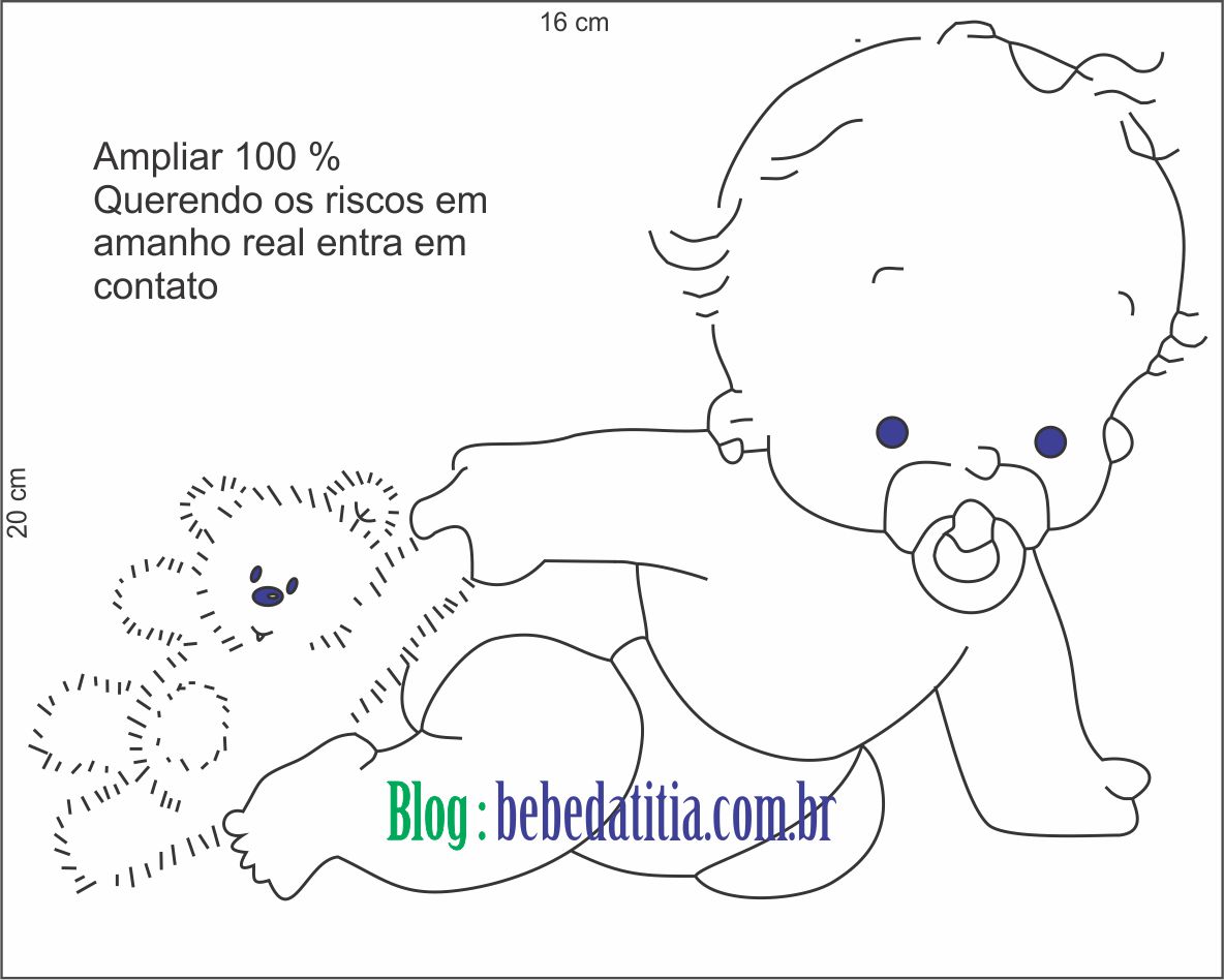 Riscos e Desenhos  Desenhos para Pintura em Fraldas